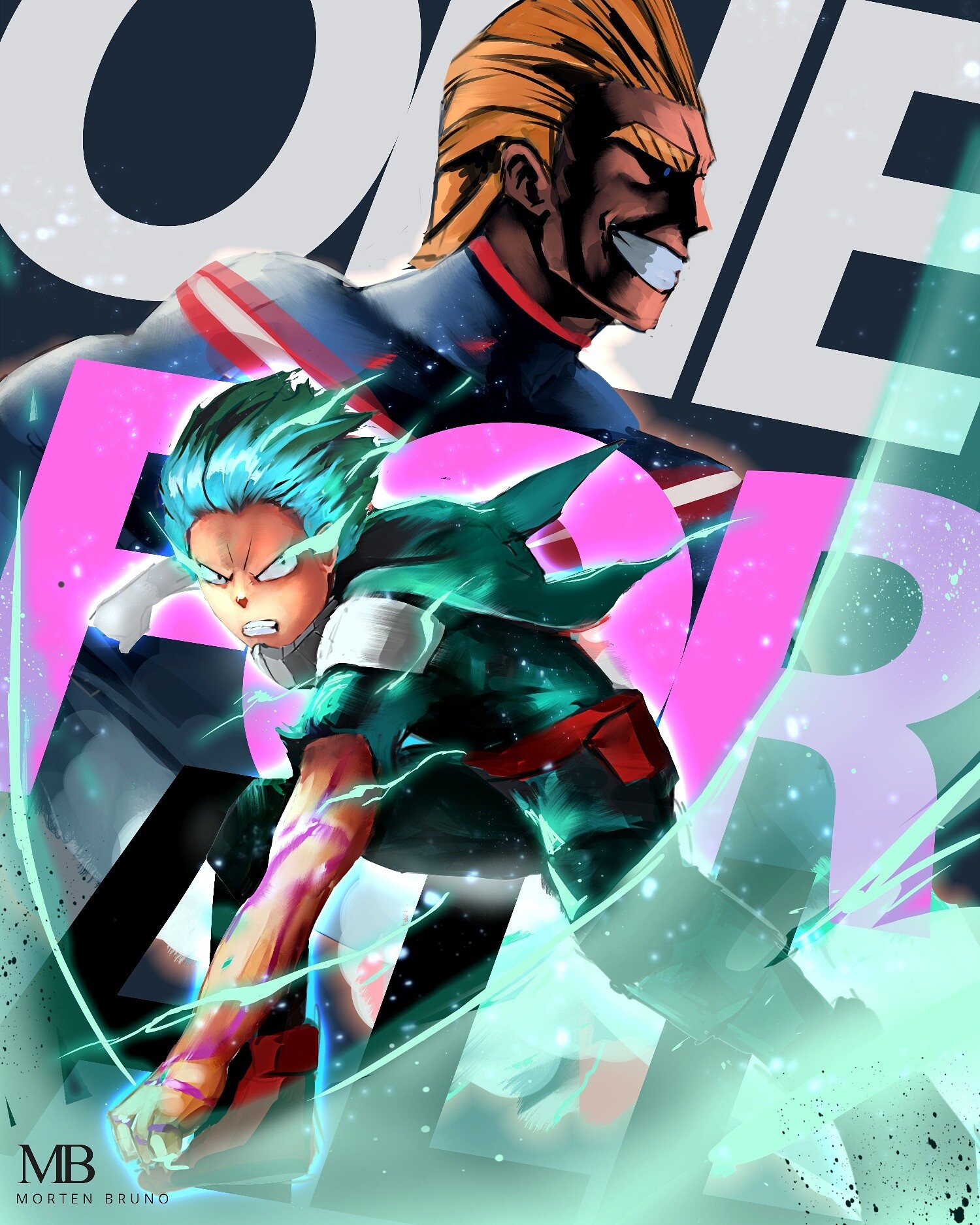 ArtStation - One For All - My Hero Academia