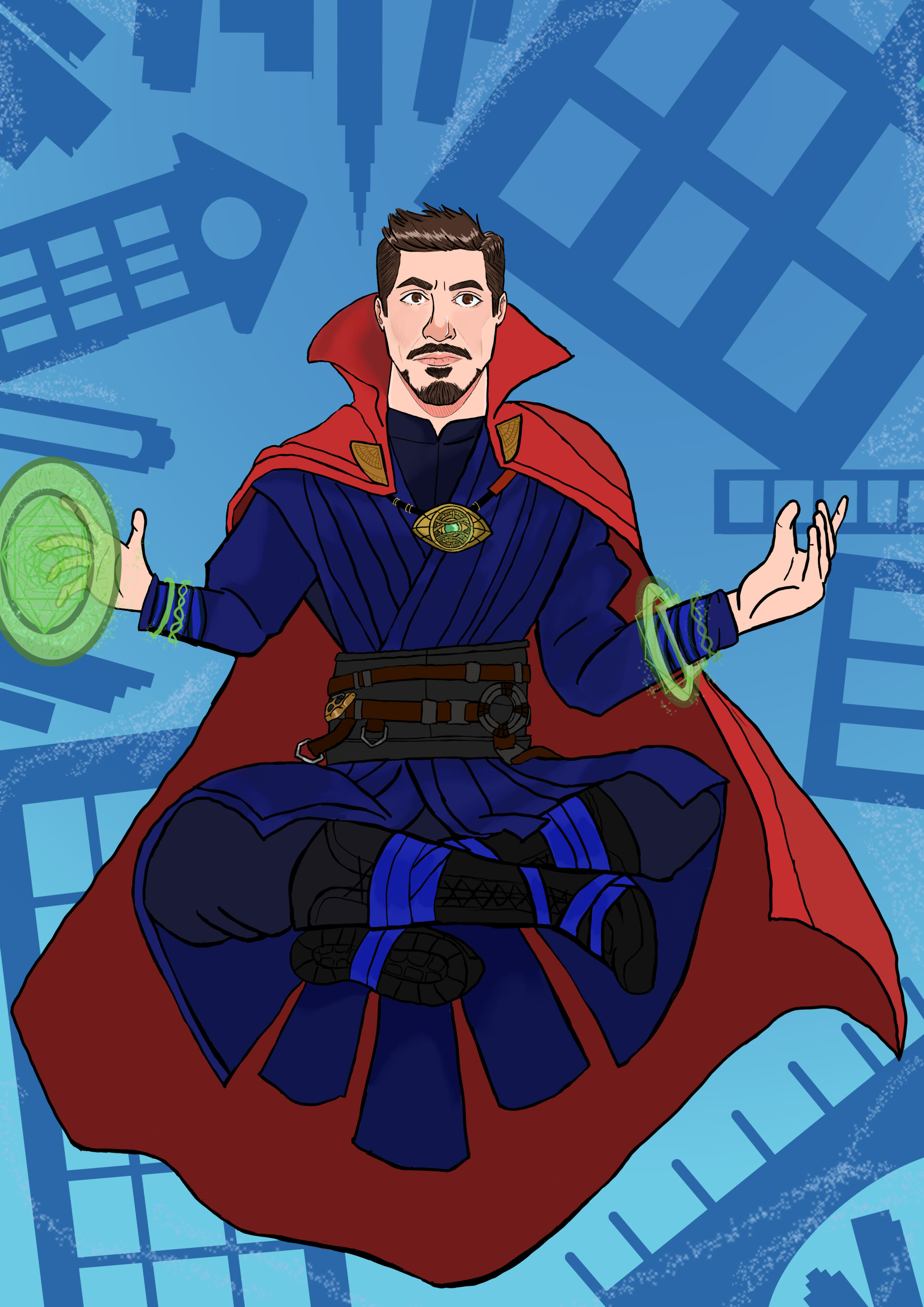 ArtStation - Rdj as dr Strange