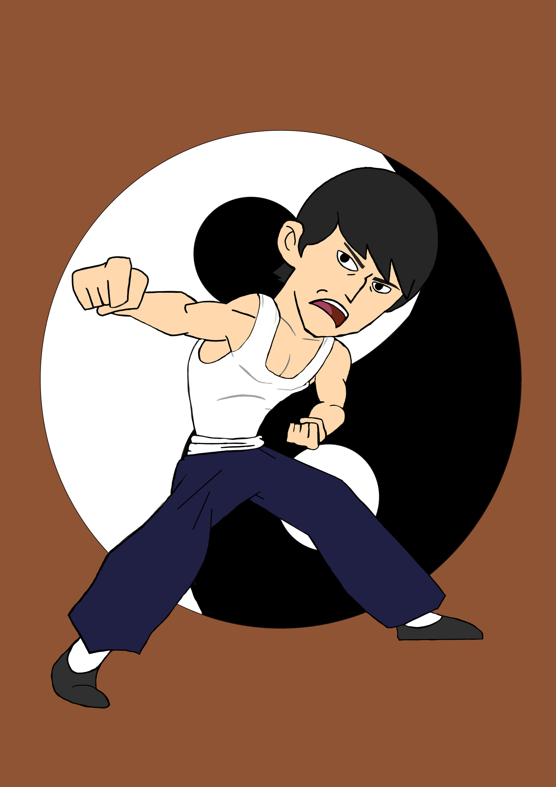 Bruce lee cartoon images clearance