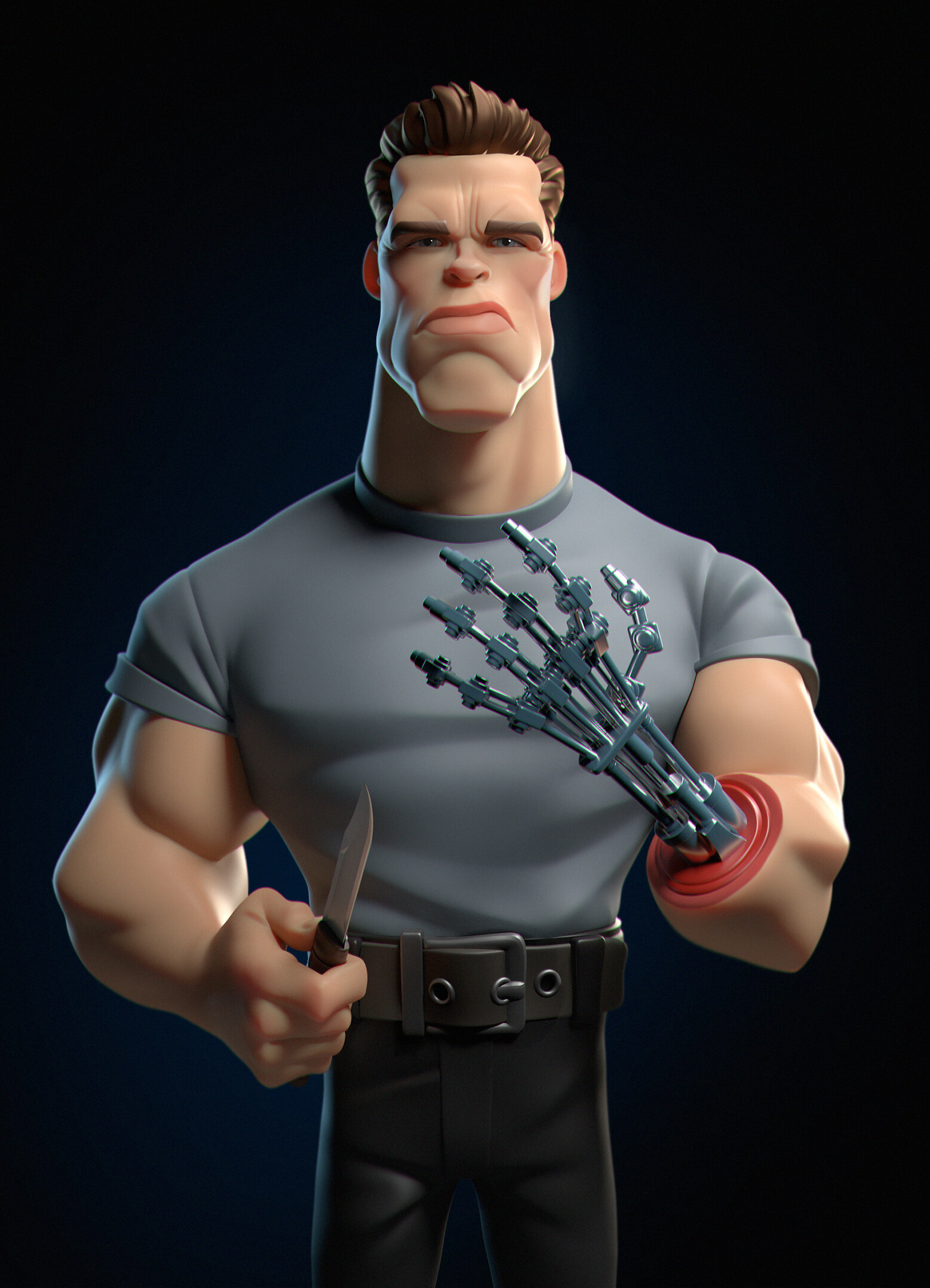 Artstation Terminator T800 Gabriel Soares