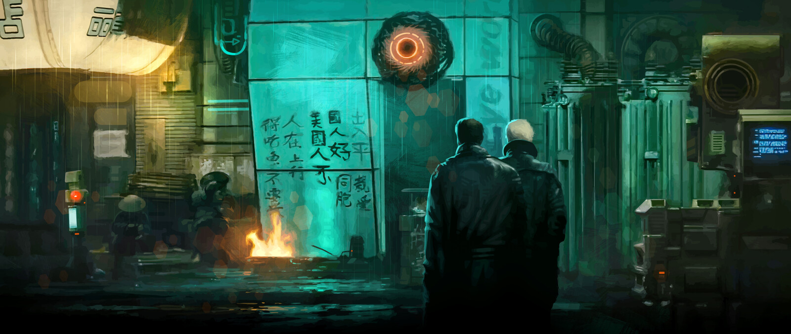 Roy and Leon visit Chew (Blade Runner)