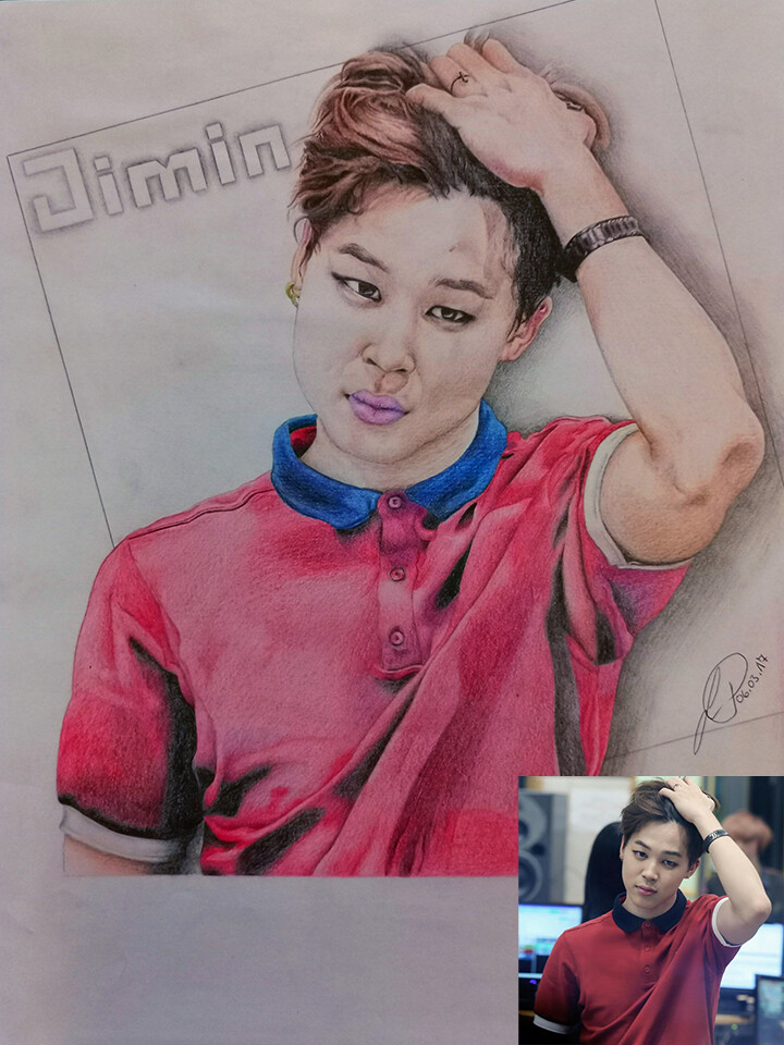 Artstation Fanart Park Ji Min Jimin From Bts Jessica Porsche Aka Aciart