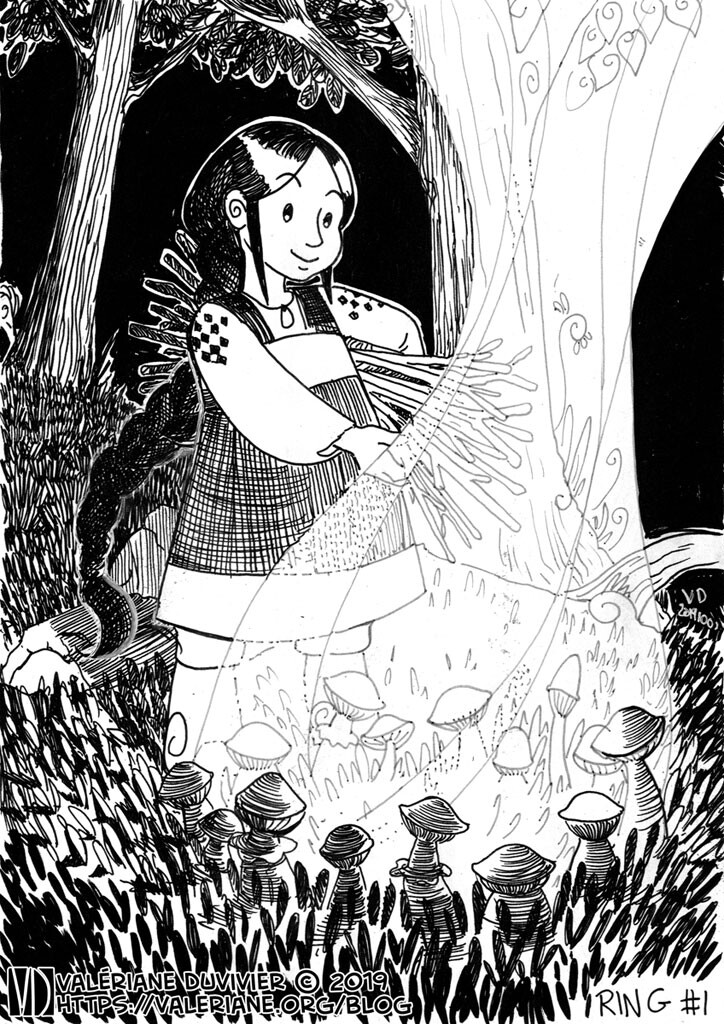The fairy ring
Illustration for the comic The Hair Rope