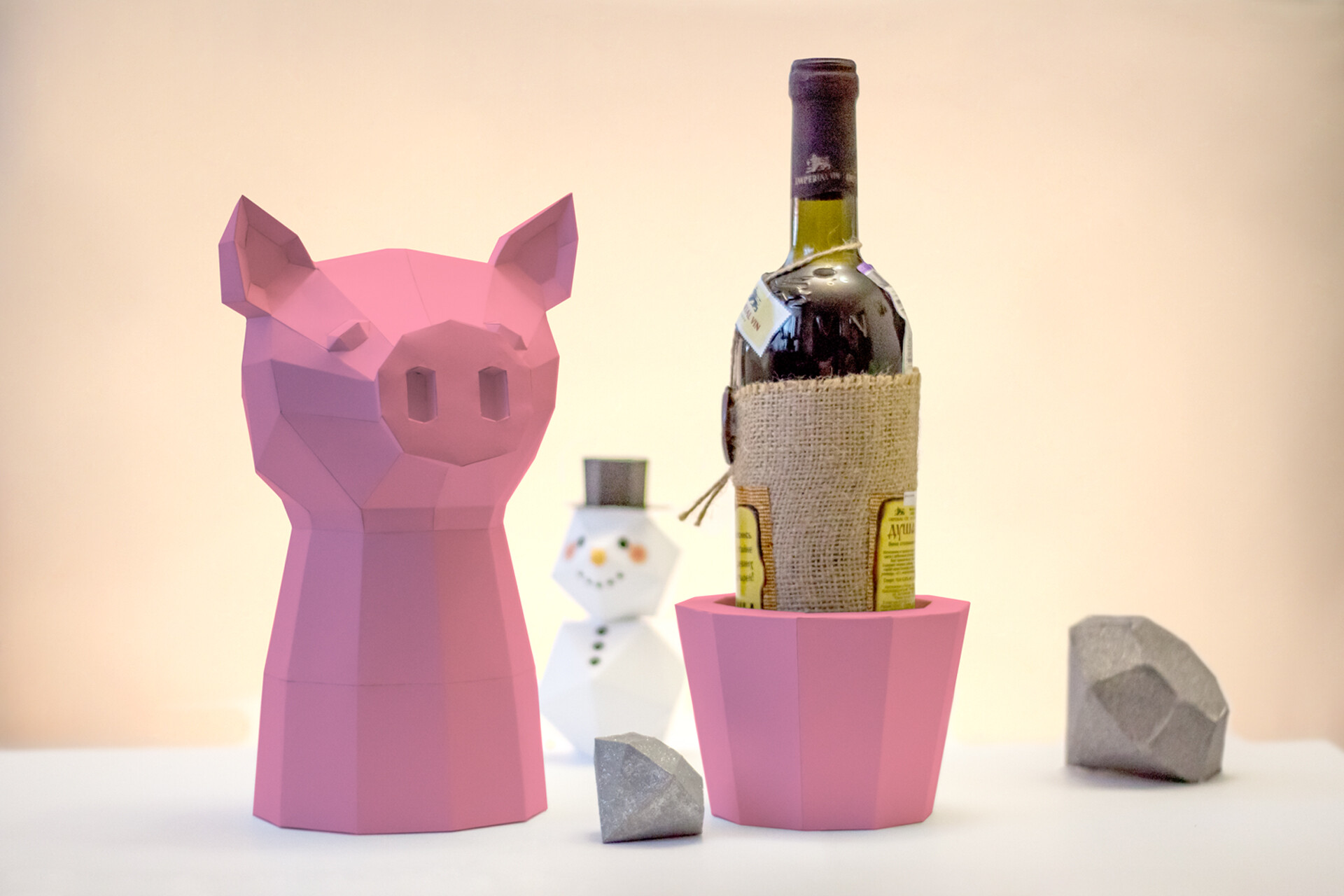 Pig wine online bottle holder