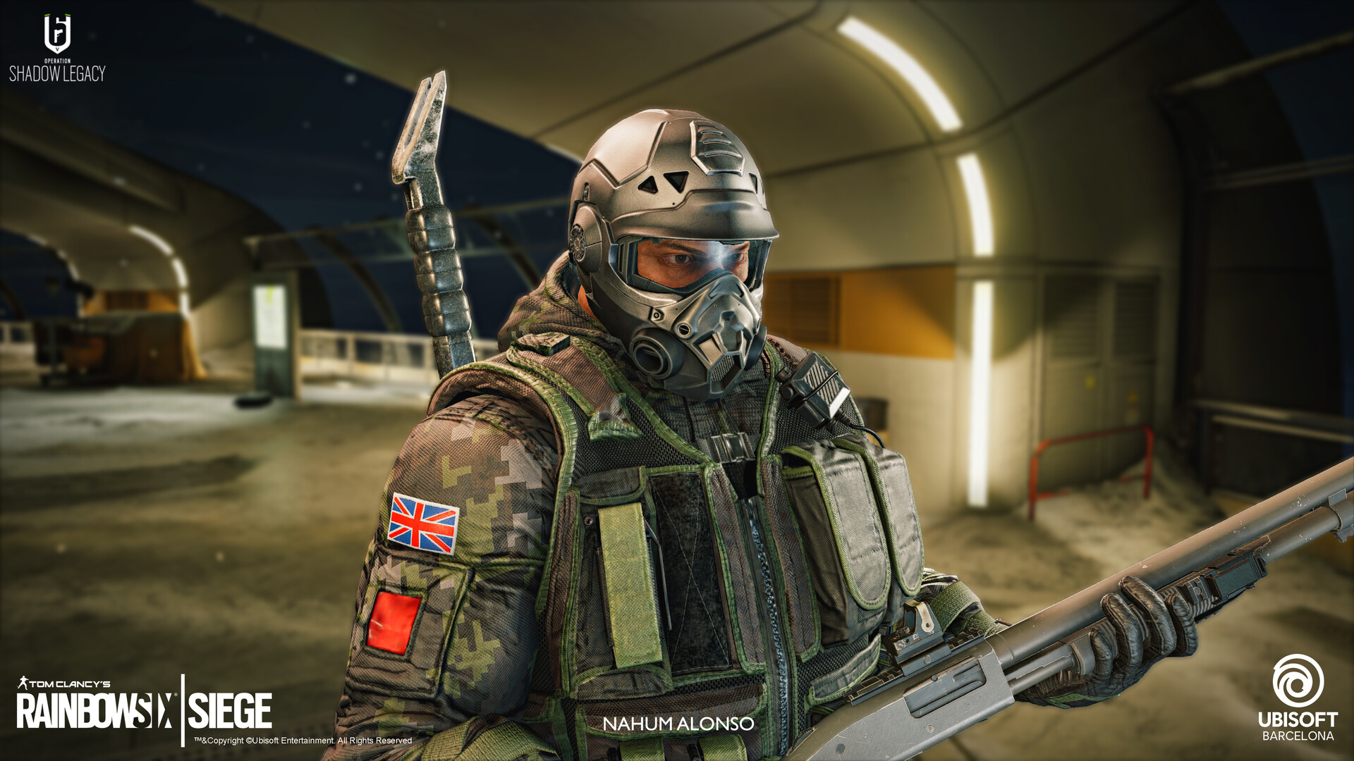 Nahum Alonso Rainbow Six Siege Sledge Adaptive Protection HeadGear