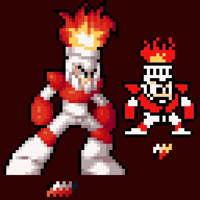 Franco Hernandez Mega Man 1 Sprites Fan Art