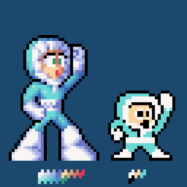 Franco Hernandez Mega Man 1 Sprites Fan Art