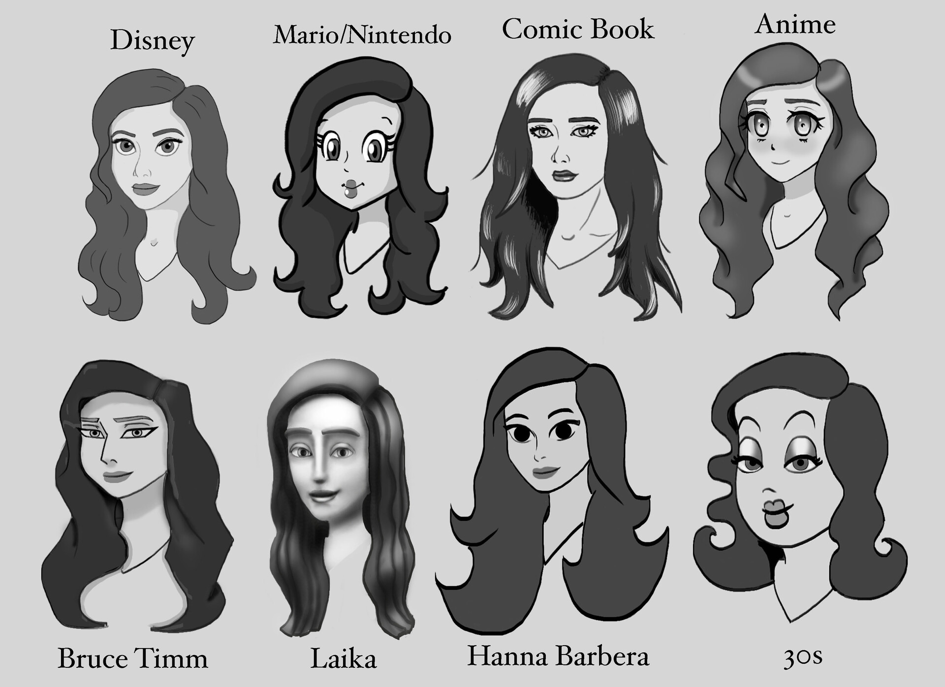 ArtStation Cartoon SelfPortraits