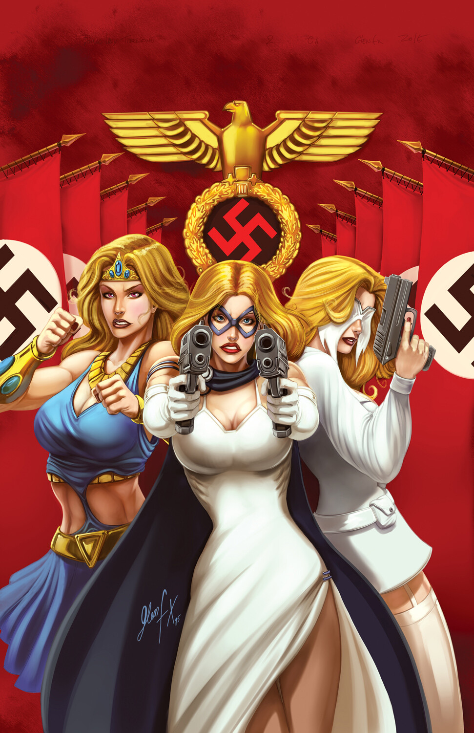 Domino Lady Threesome #1 Cover