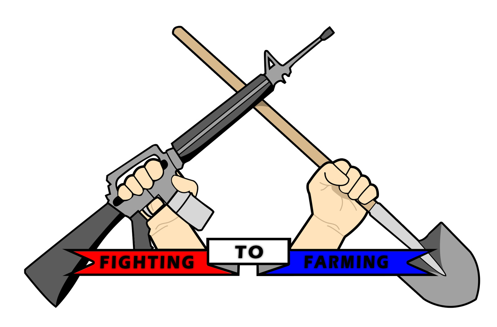 The second version, of the second F2F logo concept (Colored AR Version)