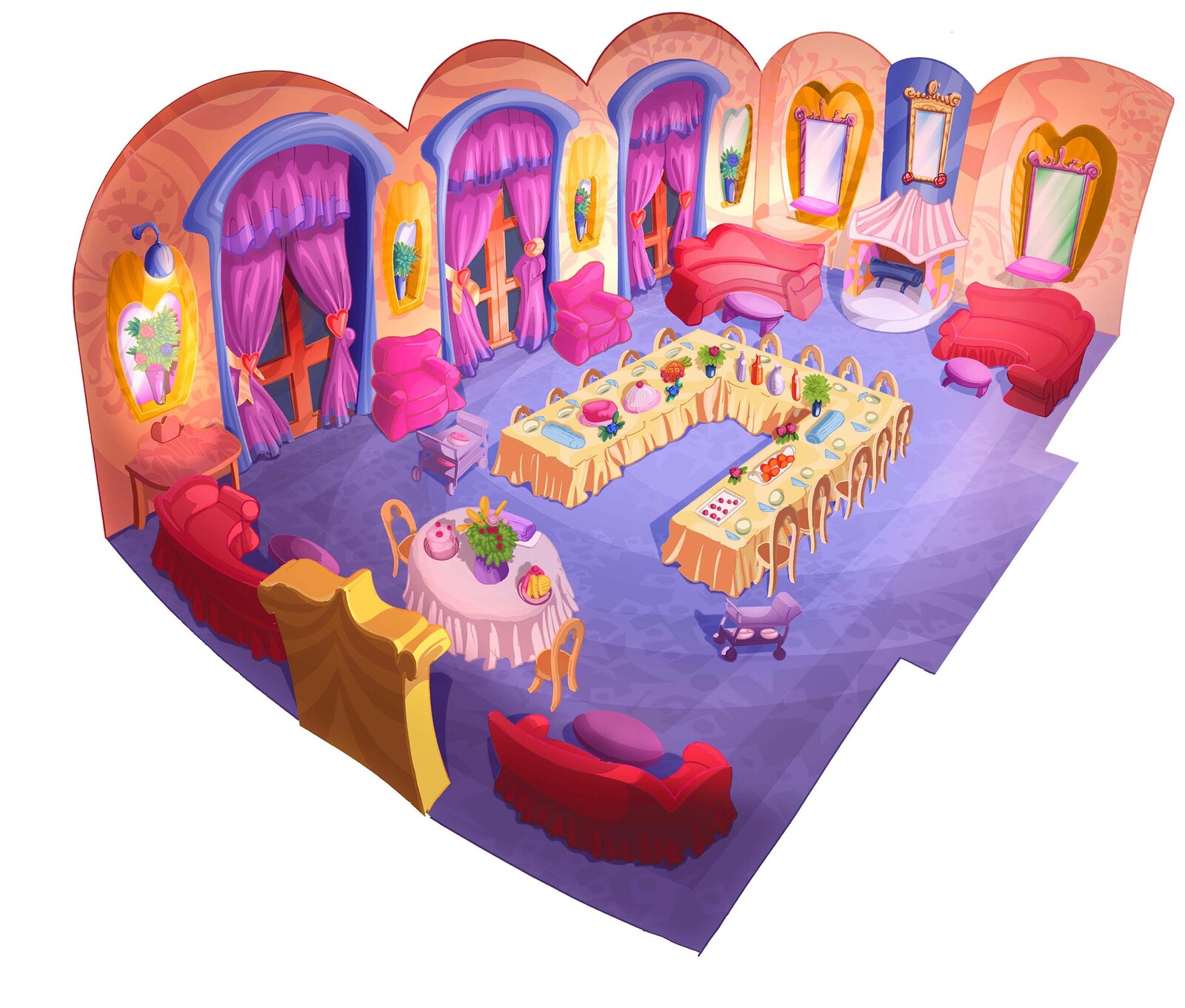 Environment Concept Design - PopPixie 2013