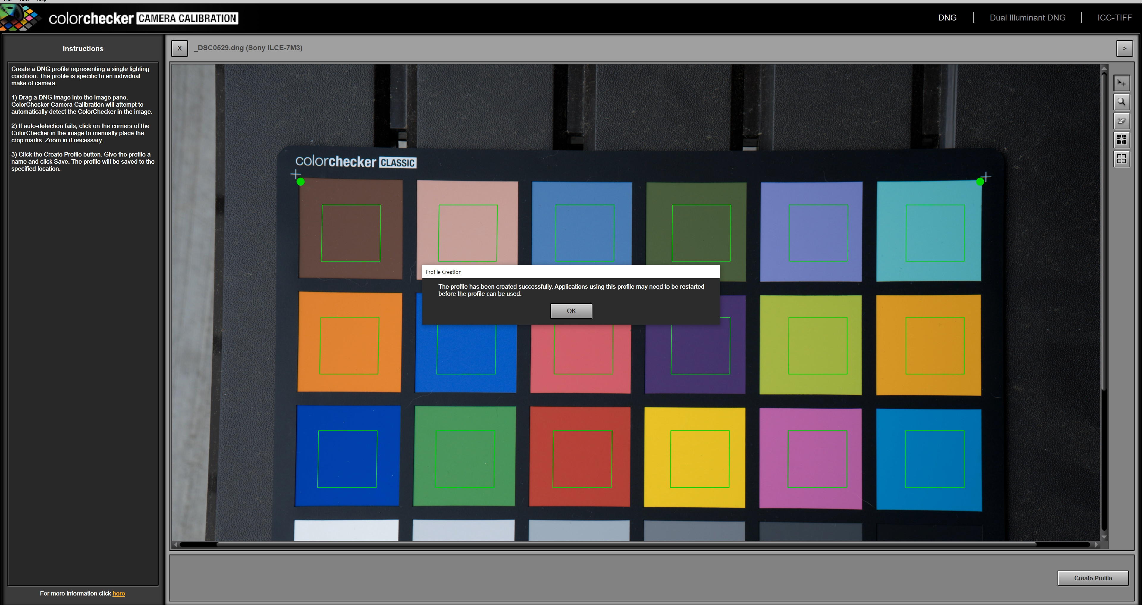 Color Checker chart shot on location of Photogrammetry scan.