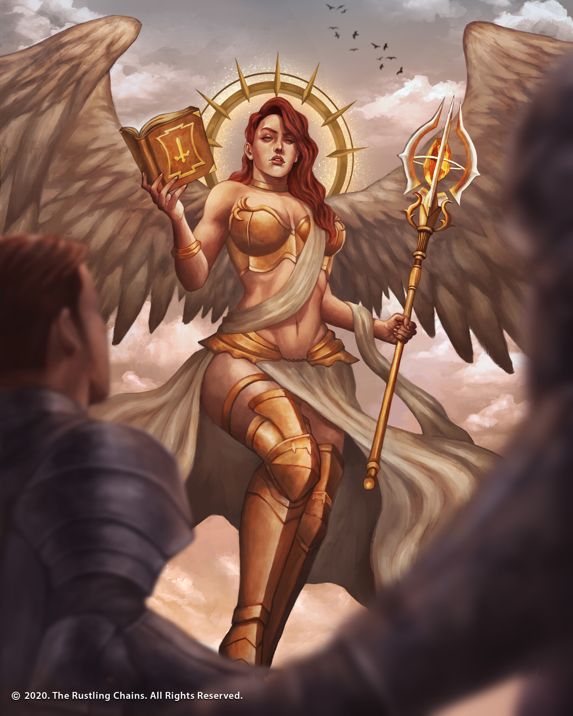 ArtStation - Female Cleric | Beauty Aasimar | The Winged Guardian