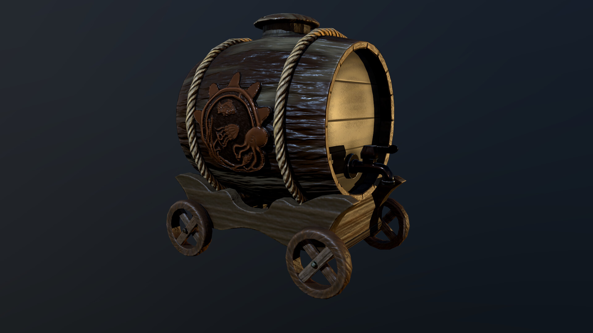 ArtStation Wine Barrel   Margarita Kharkova Screenshot000 