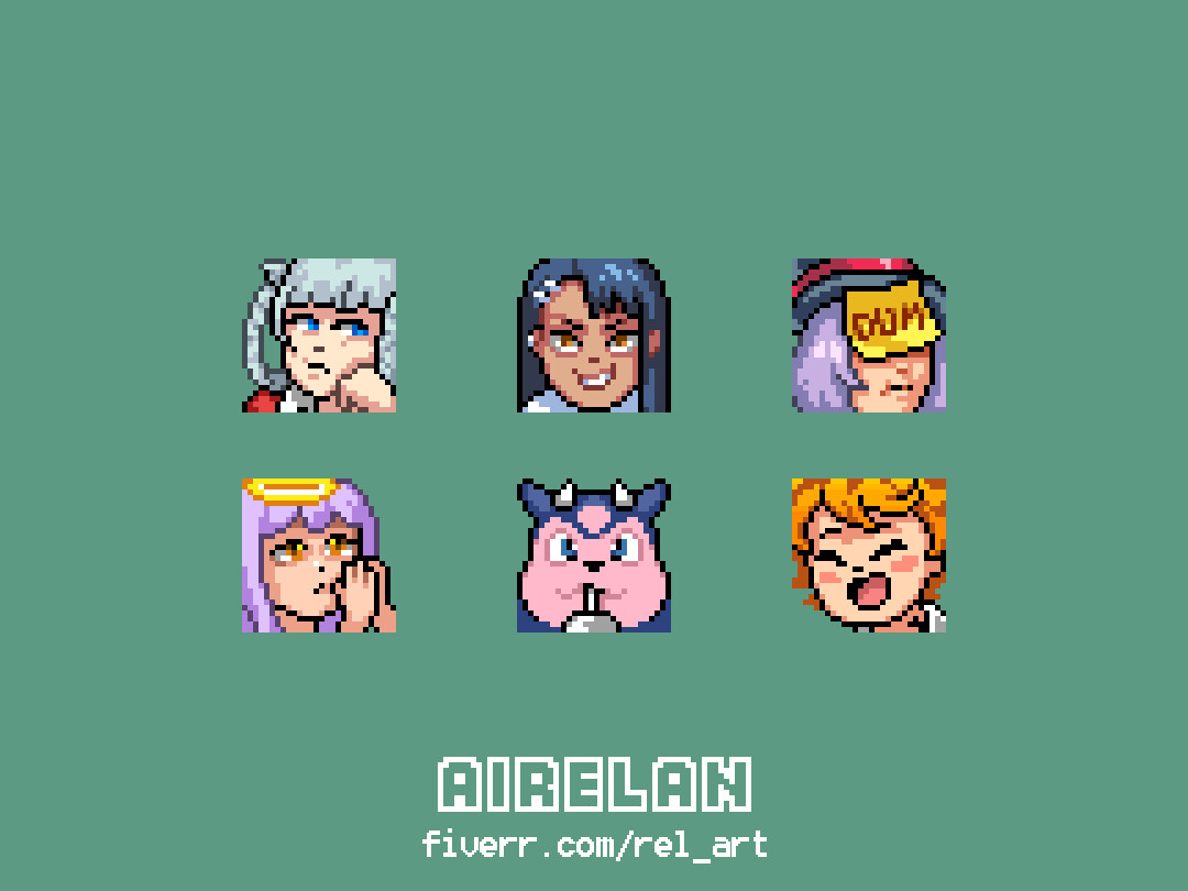ArtStation Pixel art Twitch emotes
