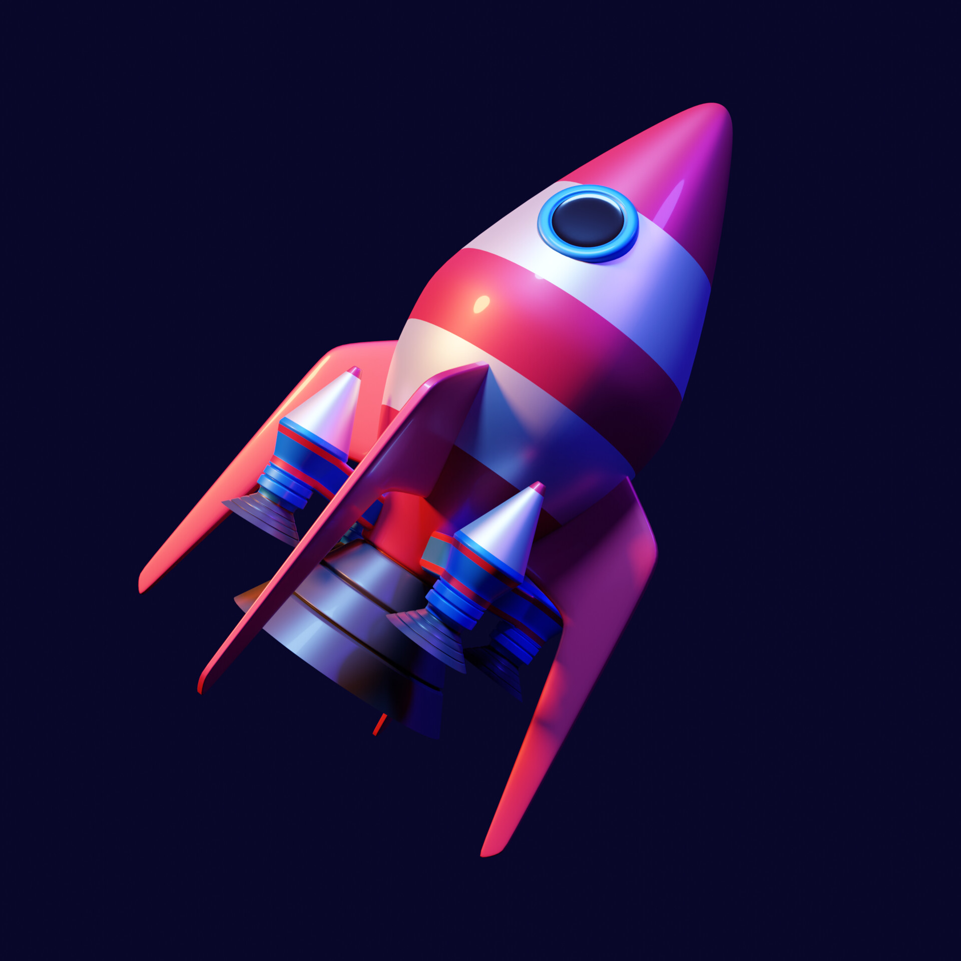 ArtStation - Cartoon Rocket