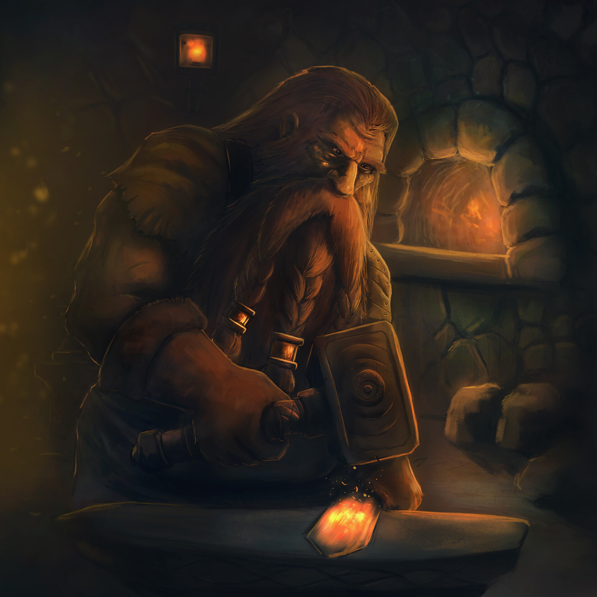 ArtStation - dwarf blacksmith