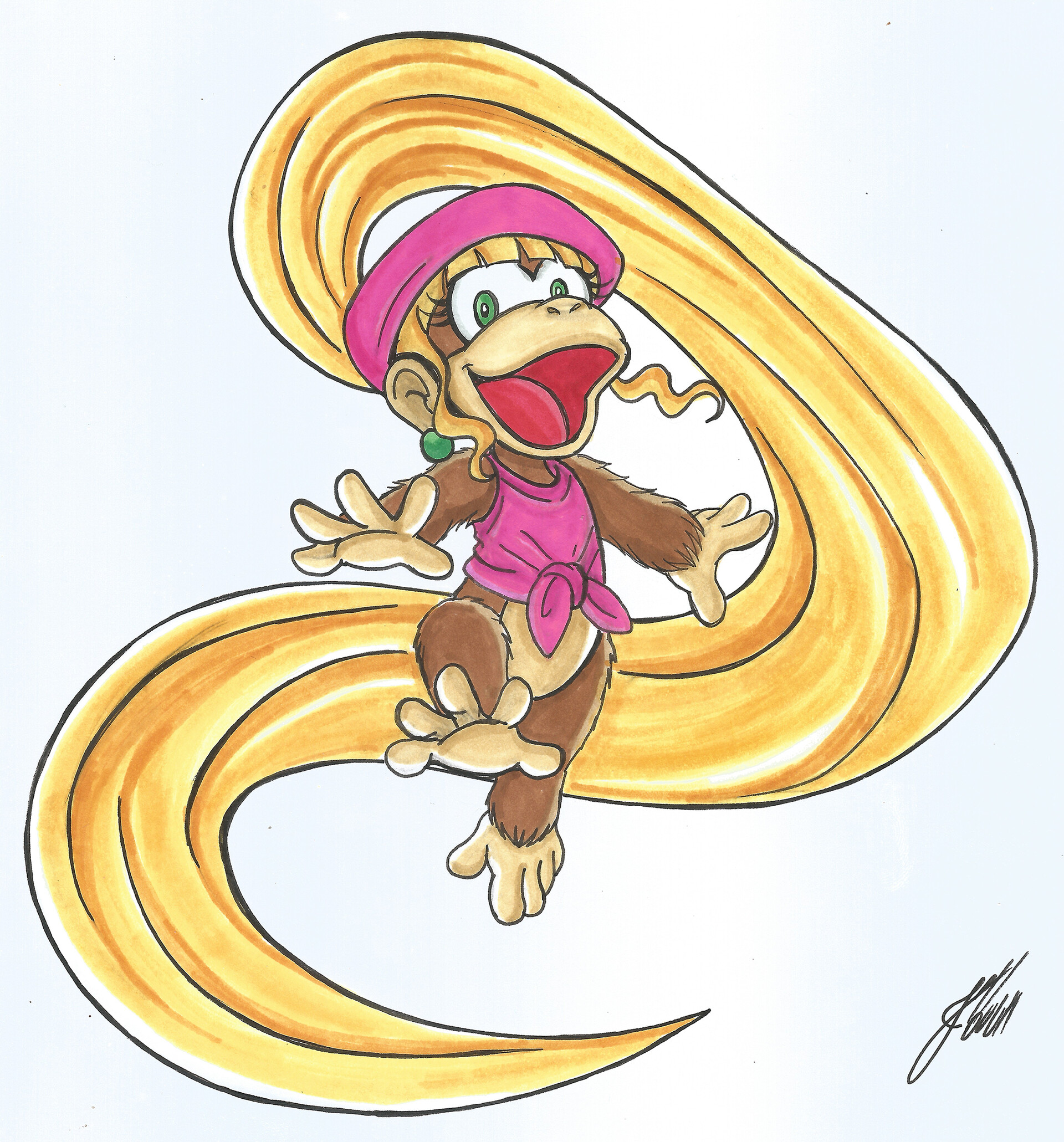 Artstation - Dixie Kong (Donkey Kong Country)