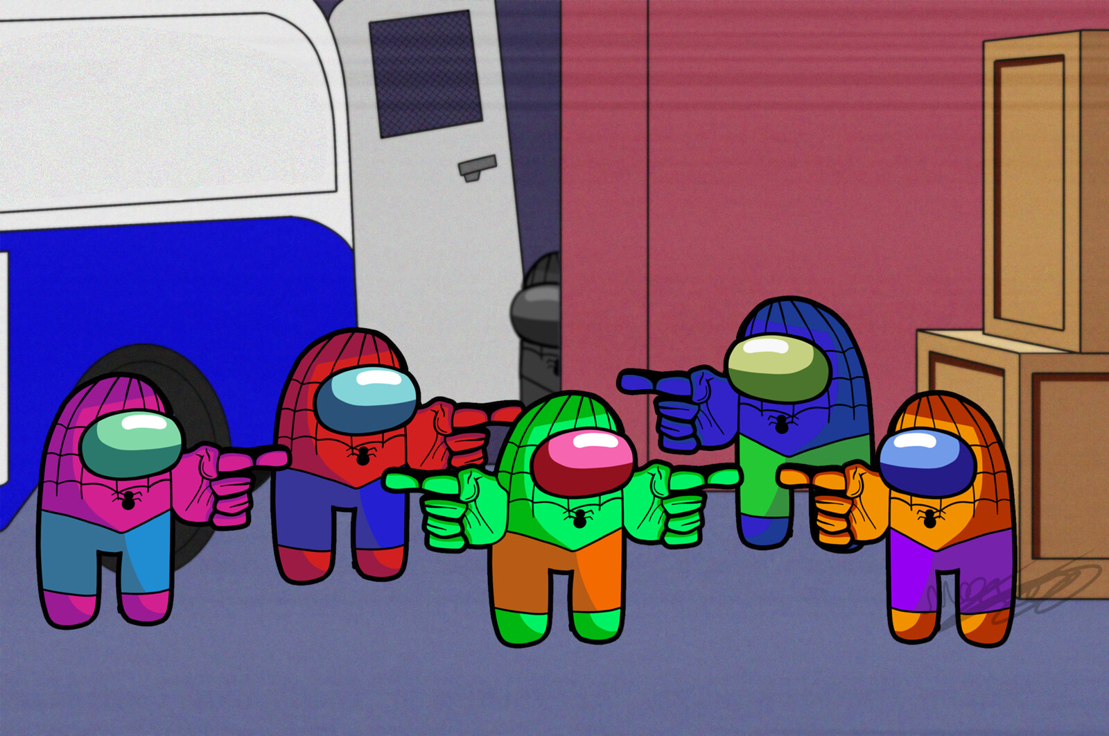 Artstation Theres A Imposter Among Us Michael Williams