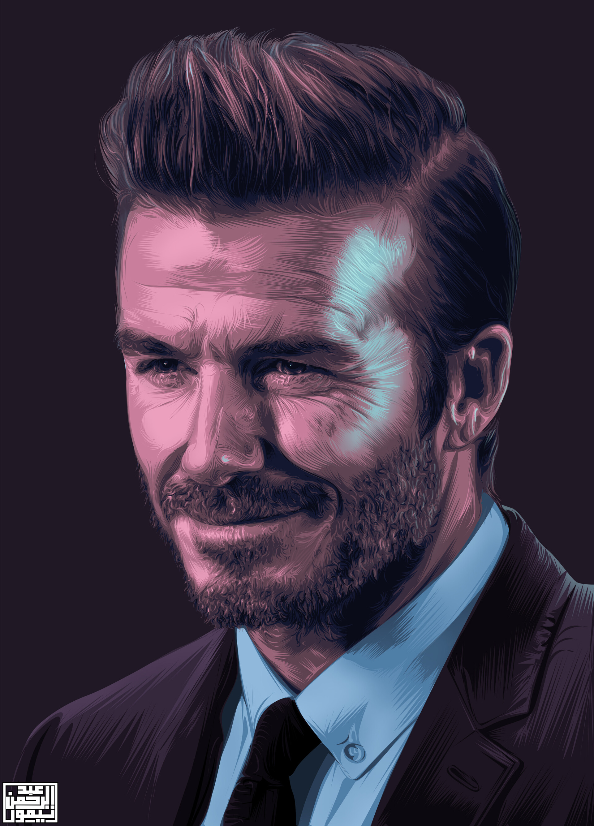 artstation david beckham vector art