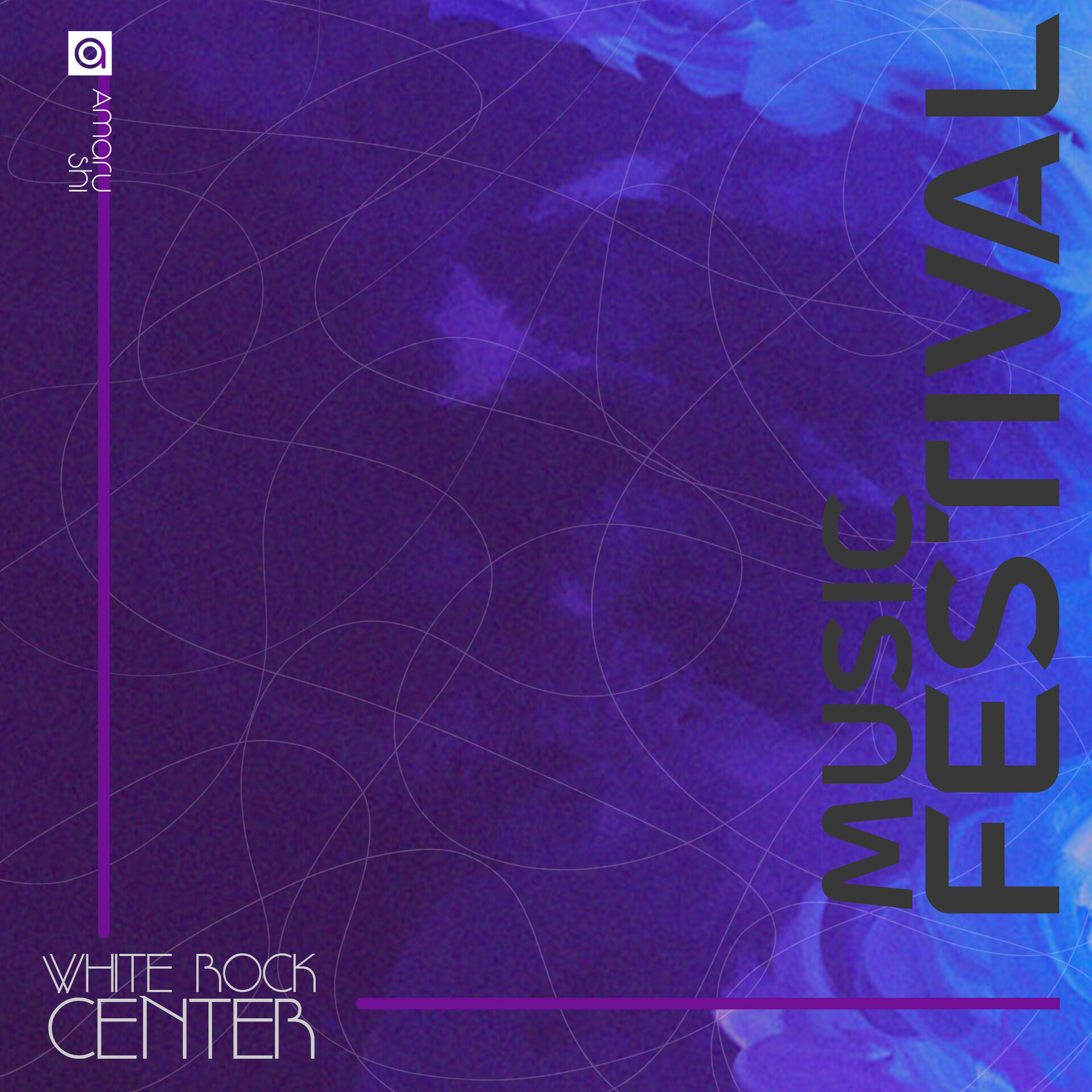 ArtStation - Music Festival Background Poster Design 2 2020