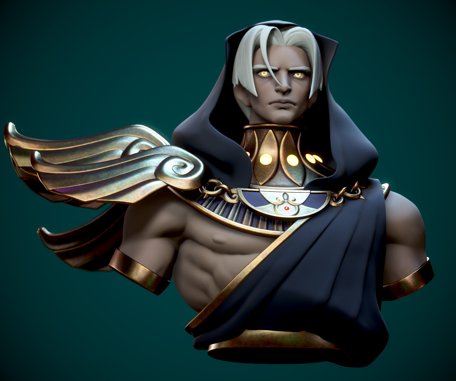 Hunter Mortenson Thanatos Hades Fanart