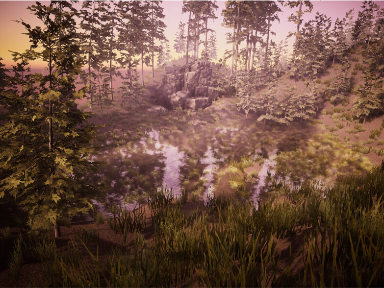 Matthew knight forest environment scene unity made from free