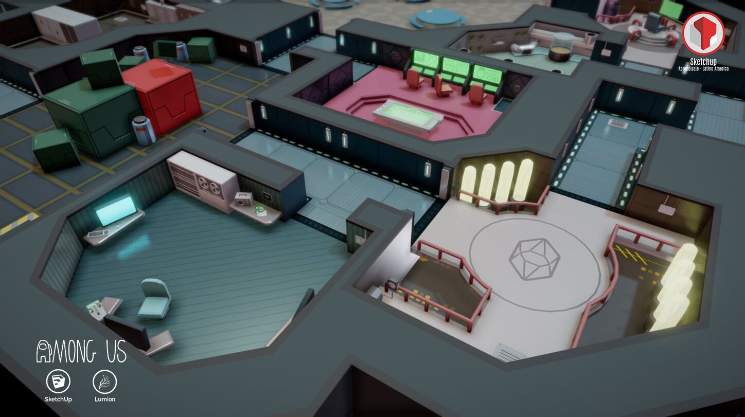 ArtStation - Among Us - Map 