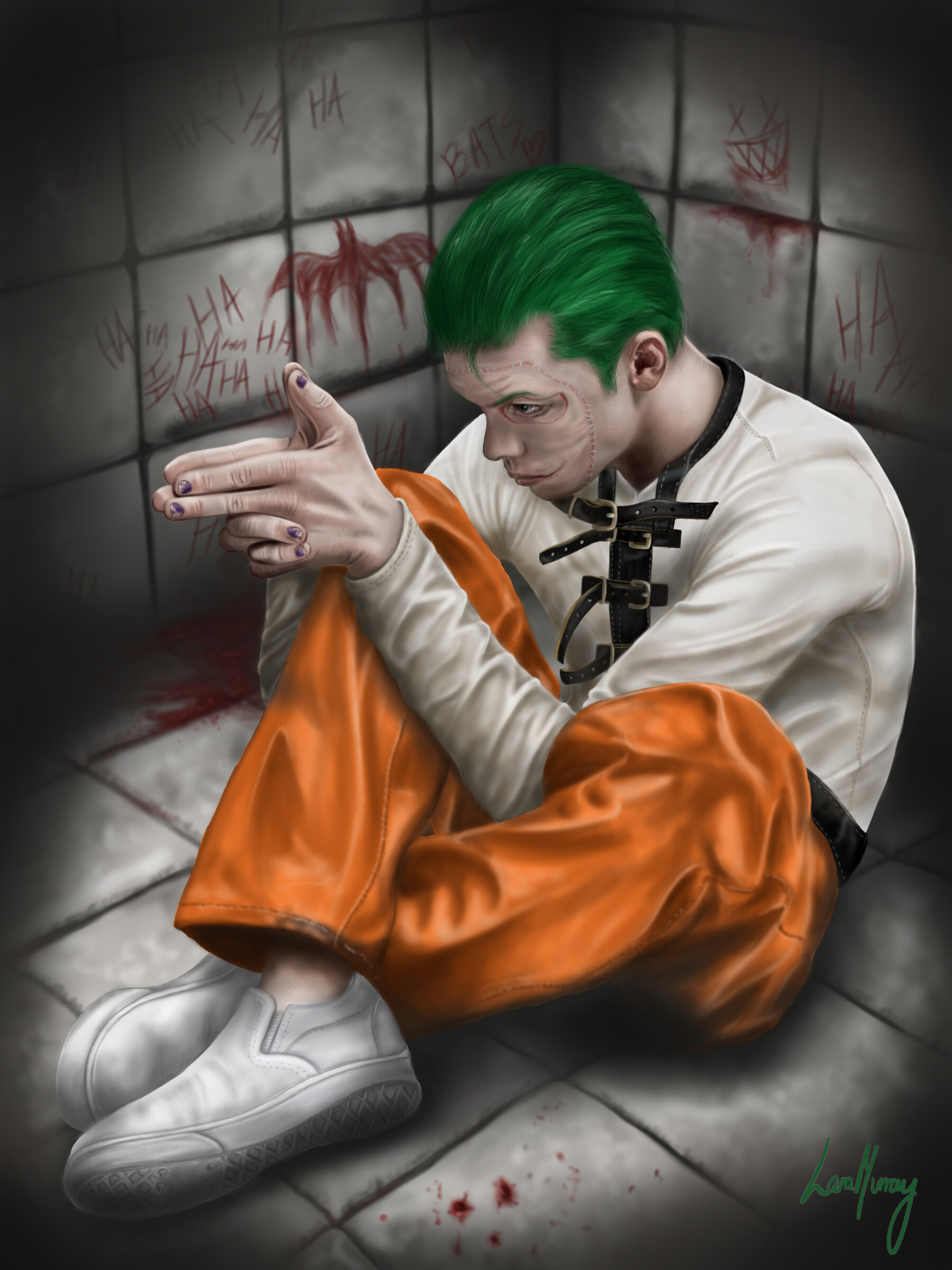 Artstation Jerome Fan Art Lara Murray Jerome valeska fan art | gotham tv, jerome gotham, gotham. artstation jerome fan art lara murray
