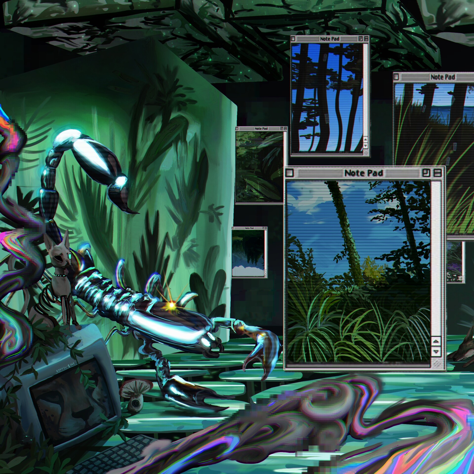Ruu Allain サイバーの森 Cyber Forest Concept