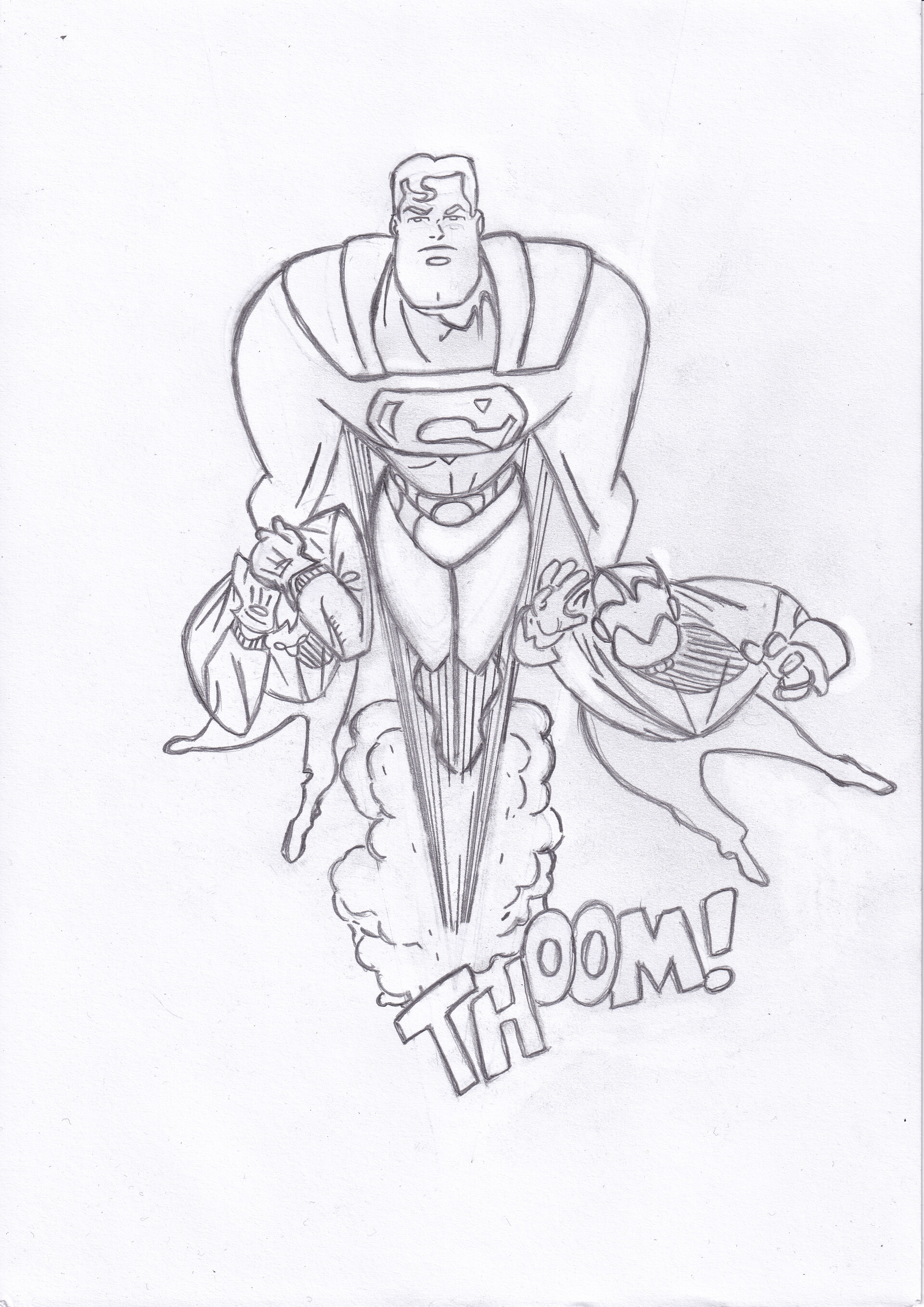 CHALLENGE Of The SUPER FRIENDS : FLYING SUPERMAN MODEL SHEET DC ALEX TOTH |  eBay
