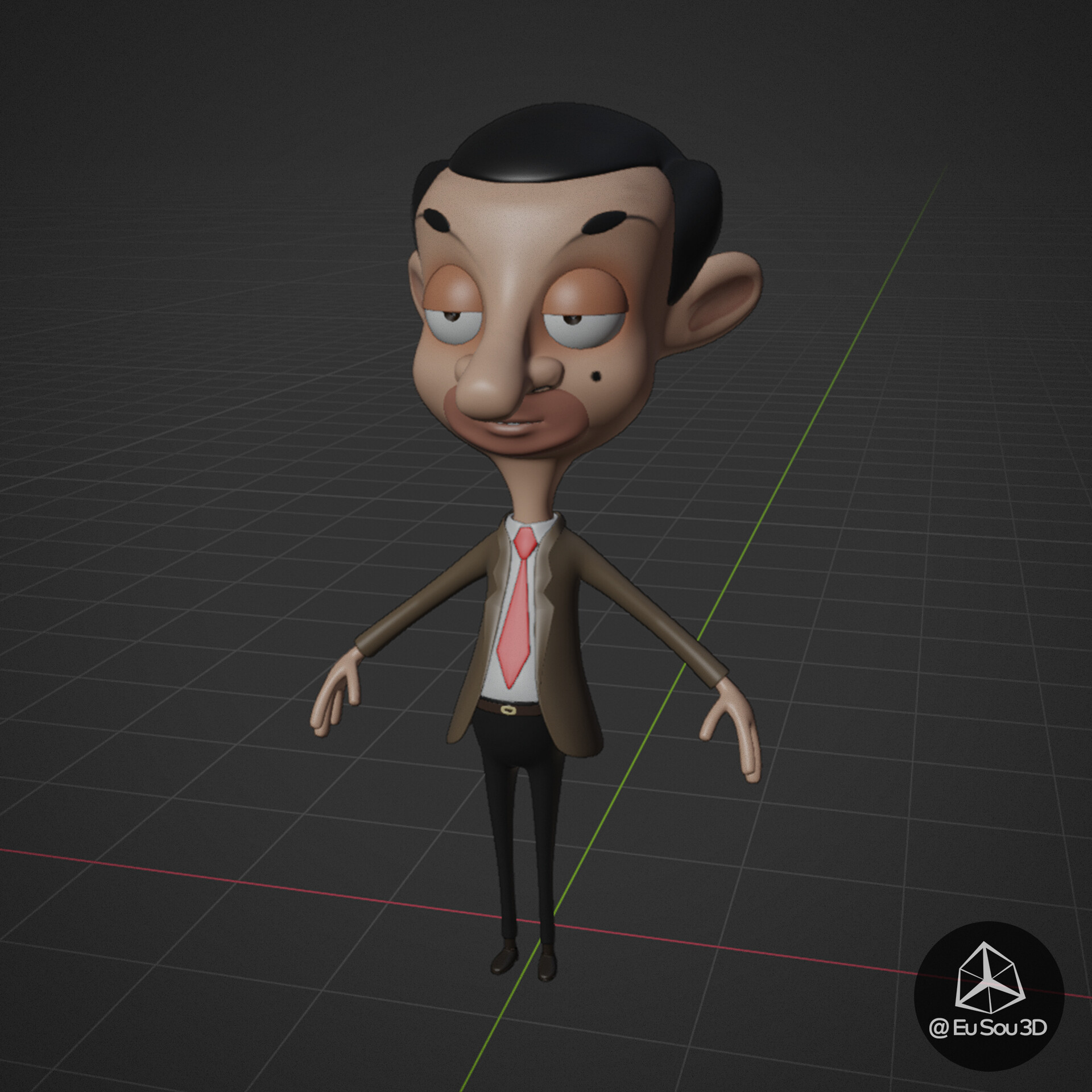 ArtStation - Mr Bean from 2d cartoon - Fan Art