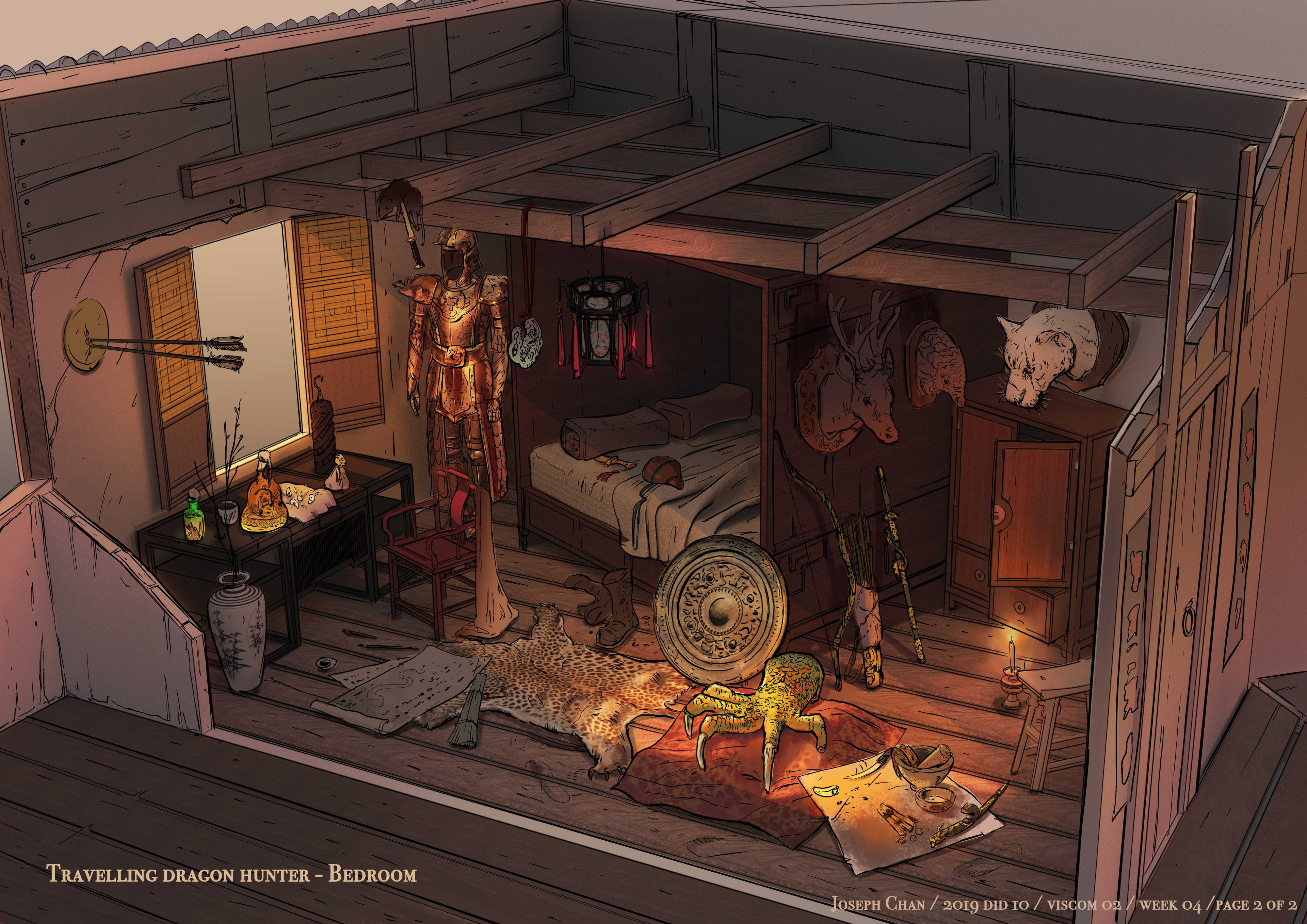 Dragon hunter's inn room