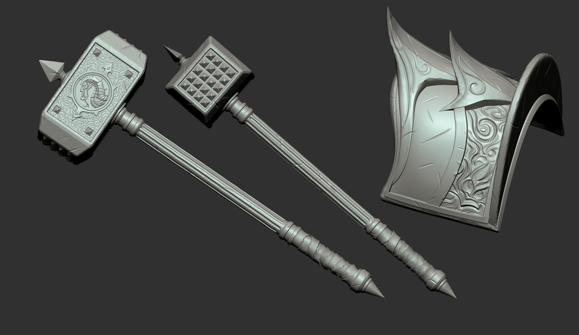 Hammer Shao Kahn MK11 - Version 6 - 3D model 3D printable
