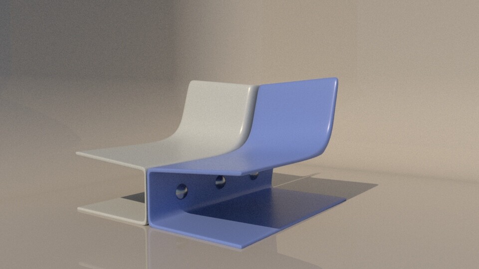 ArtStation - Modern chair design from 2d reference