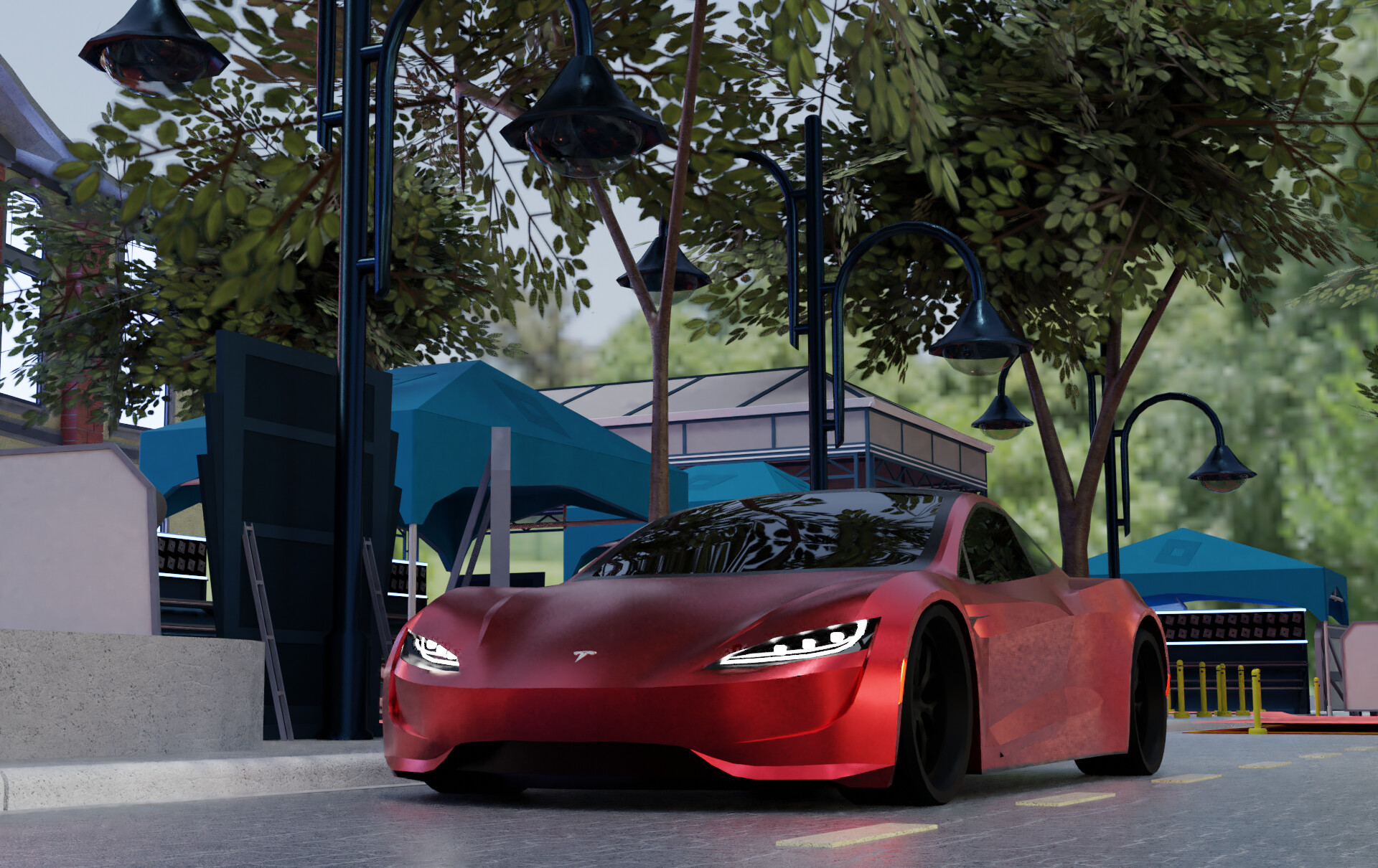 Artstation Tesla Roadster 2019 Achraf H - the 6th annual bloxys roblox