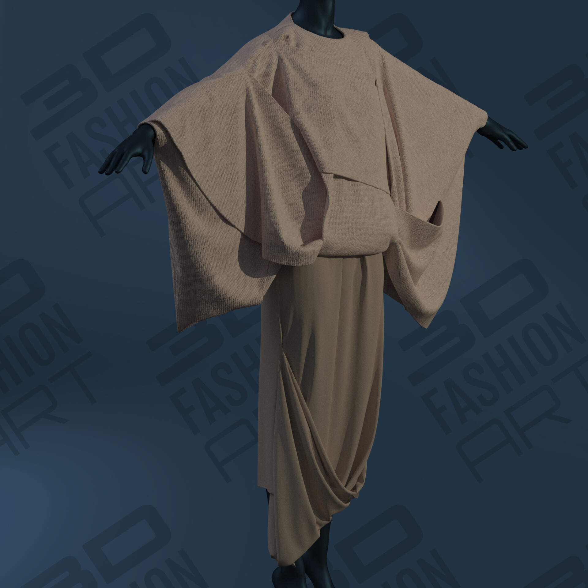 ArtStation Rei Kawakubo for Comme des Garcons Sweater Skirt Autumn Winter 1983