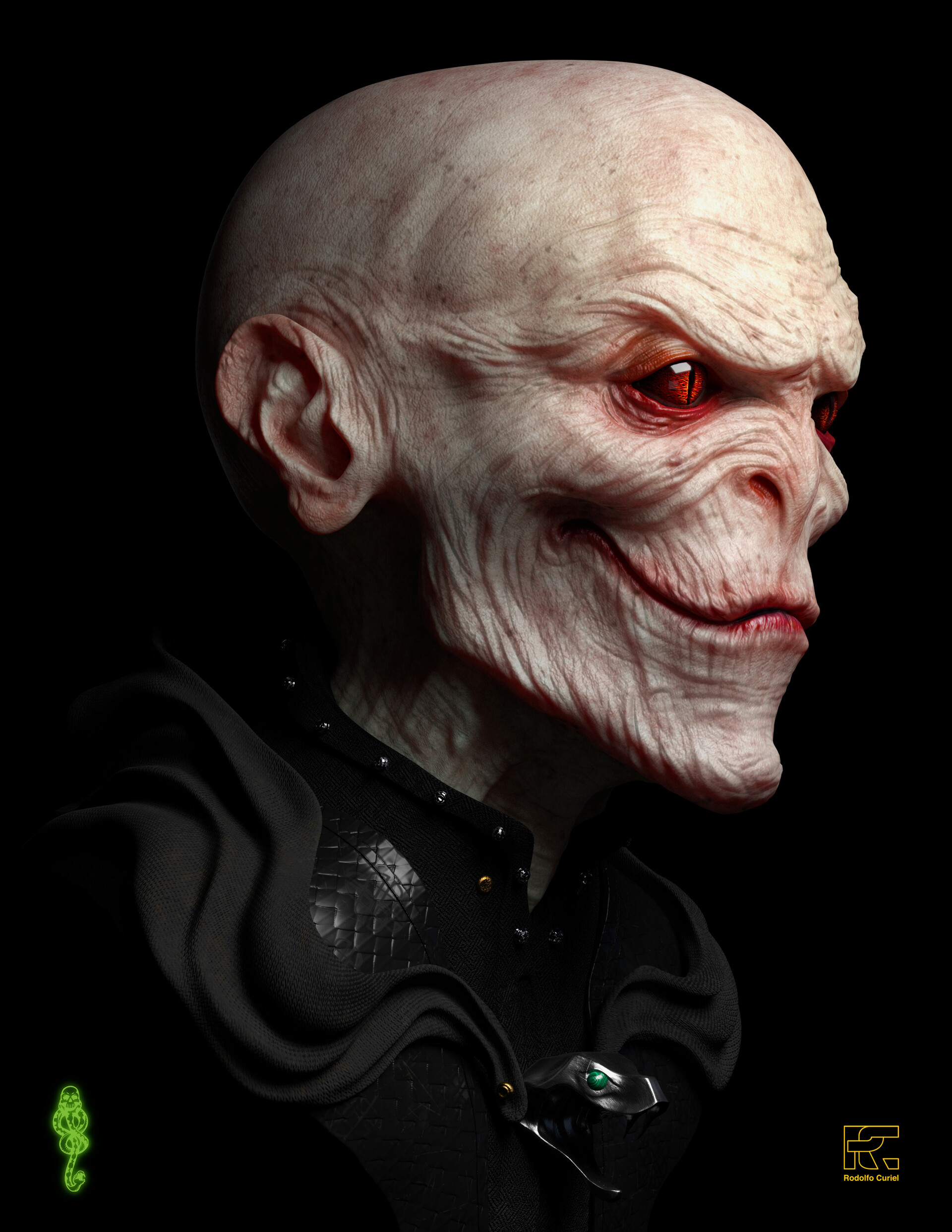 Artstation Lord Voldemort Rodolfo Curiel