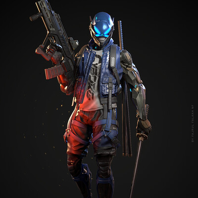 Artstation Spaceman Realtime Game Character