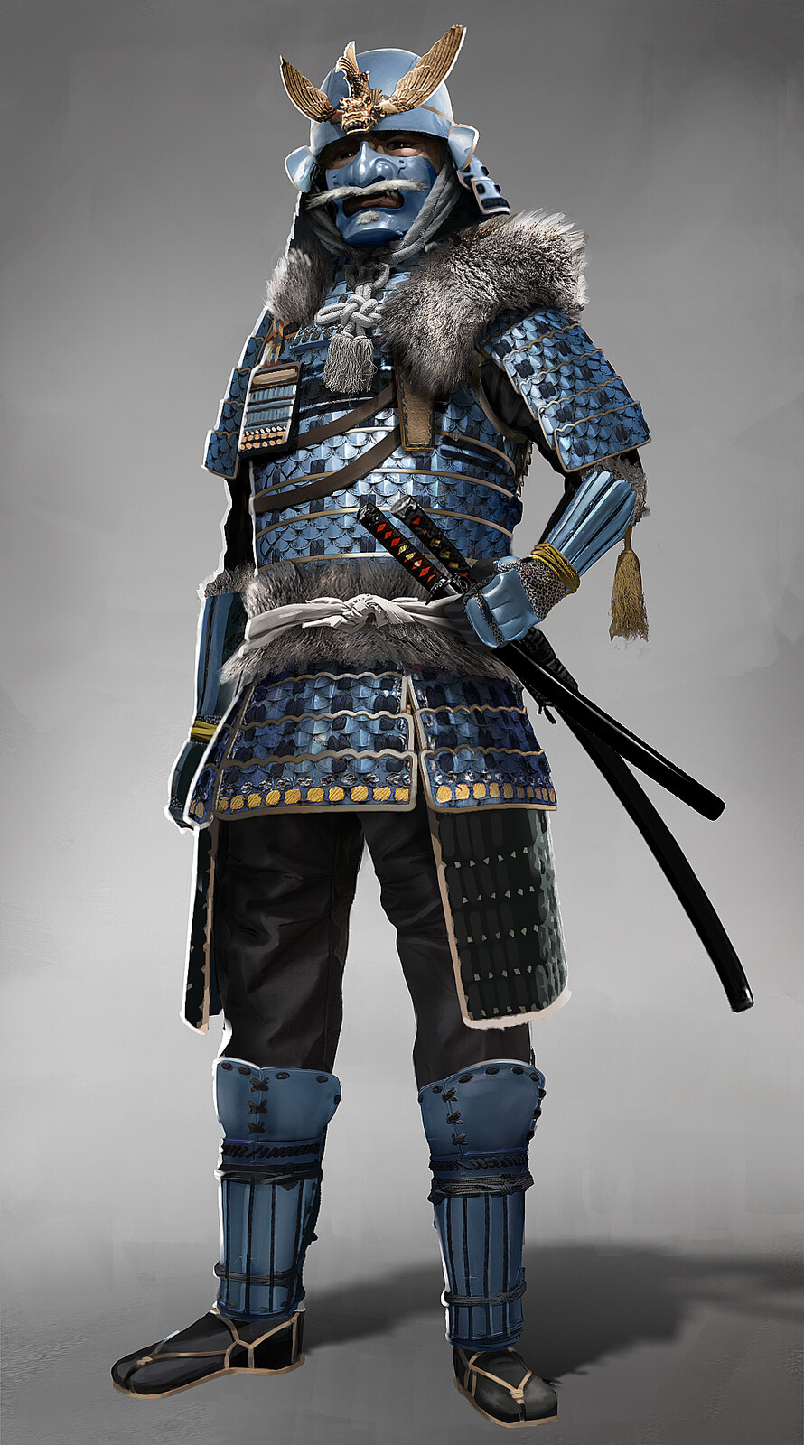 Winter Samurai Character Design