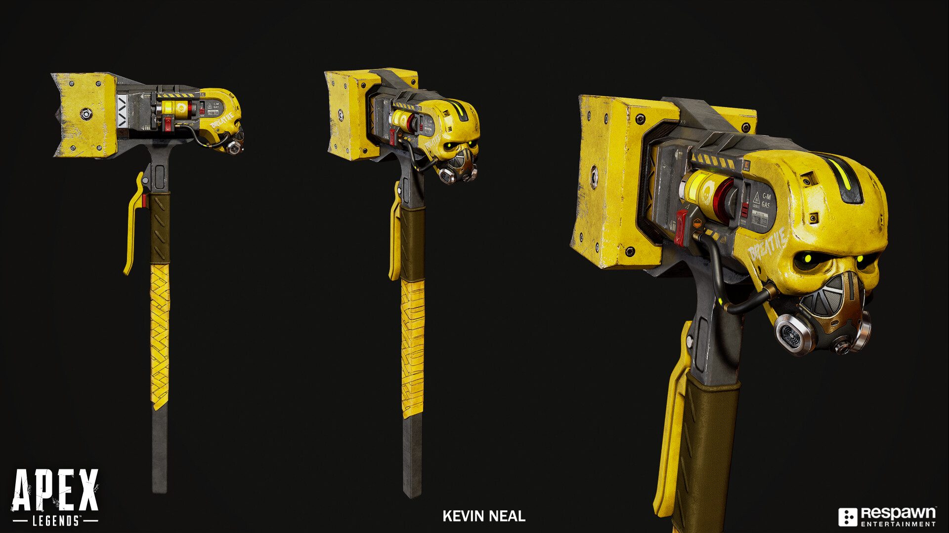 Kevin Neal Apex Legends Caustic Heirloom Death Hammer Wraith lifeline bloodhound revenant apex predator crypto mirage pathfinder wattson caustic. kevin neal apex legends caustic