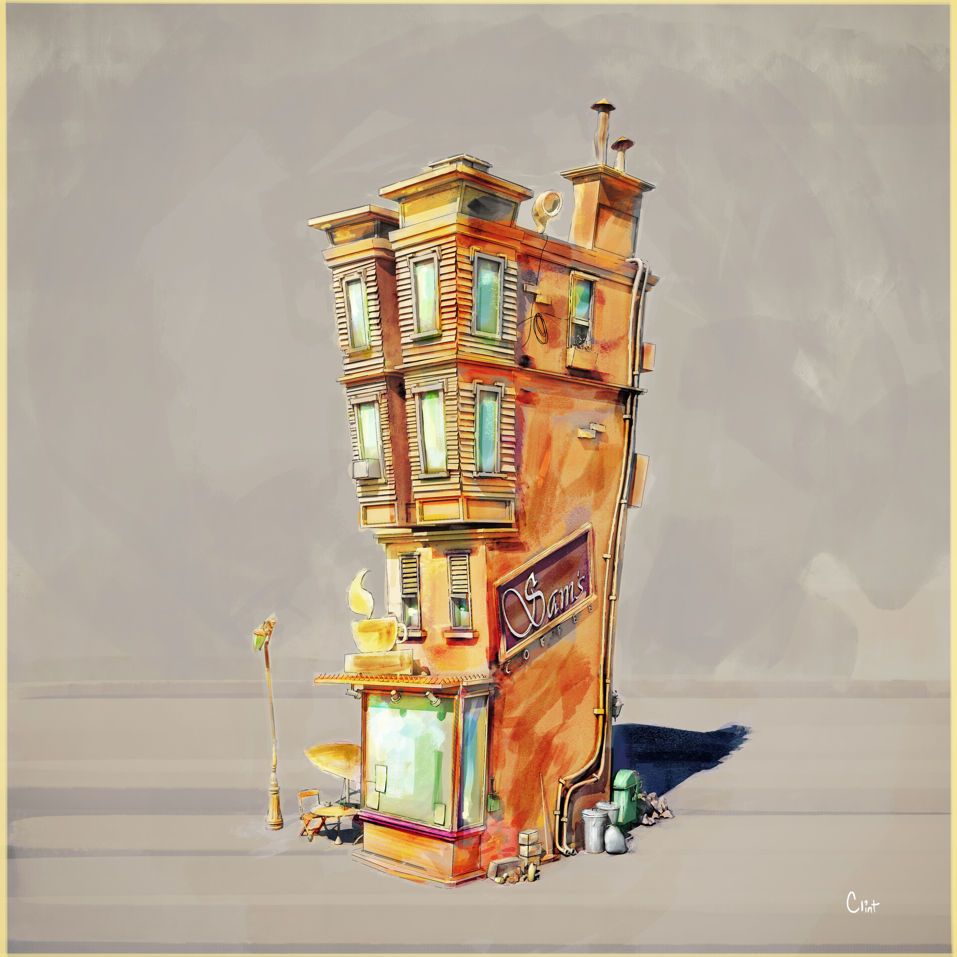 3d paintover concept by sam orloff