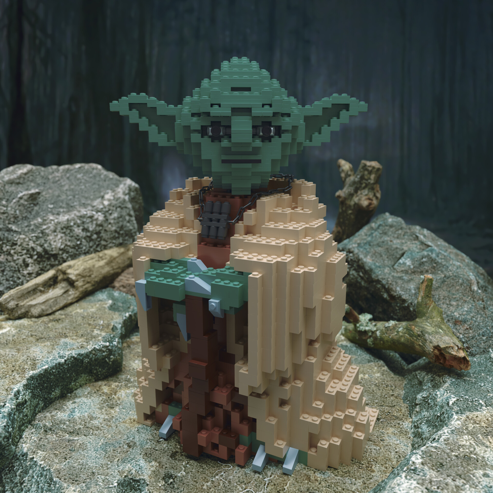 komfort Væk Instrument ArtStation - Yoda LEGO 7194
