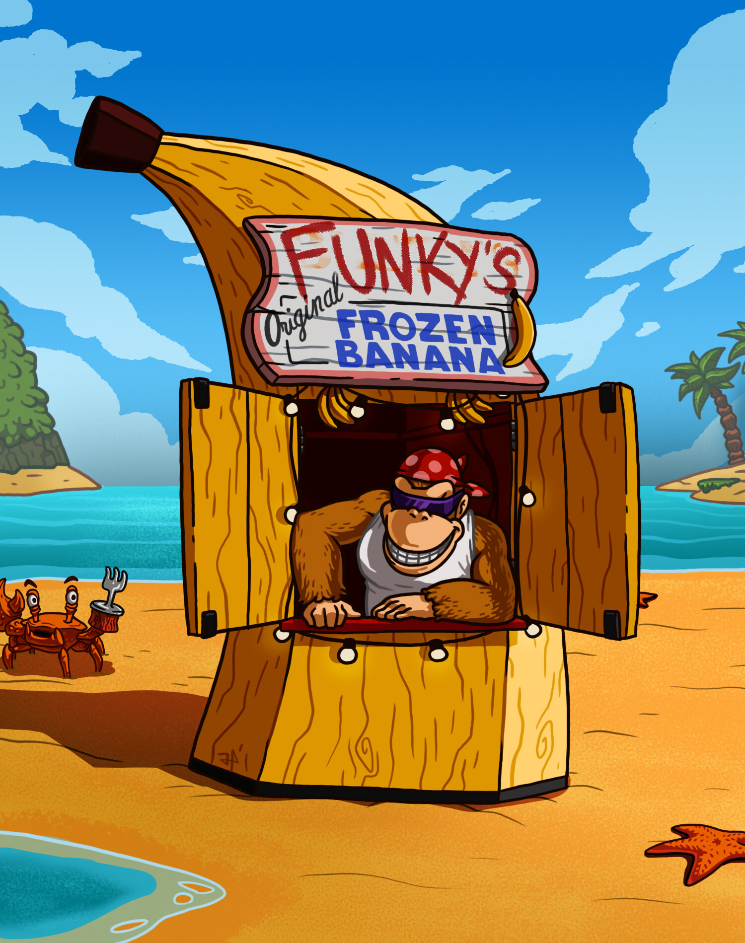 ArtStation Funky Kong's Banana Stand