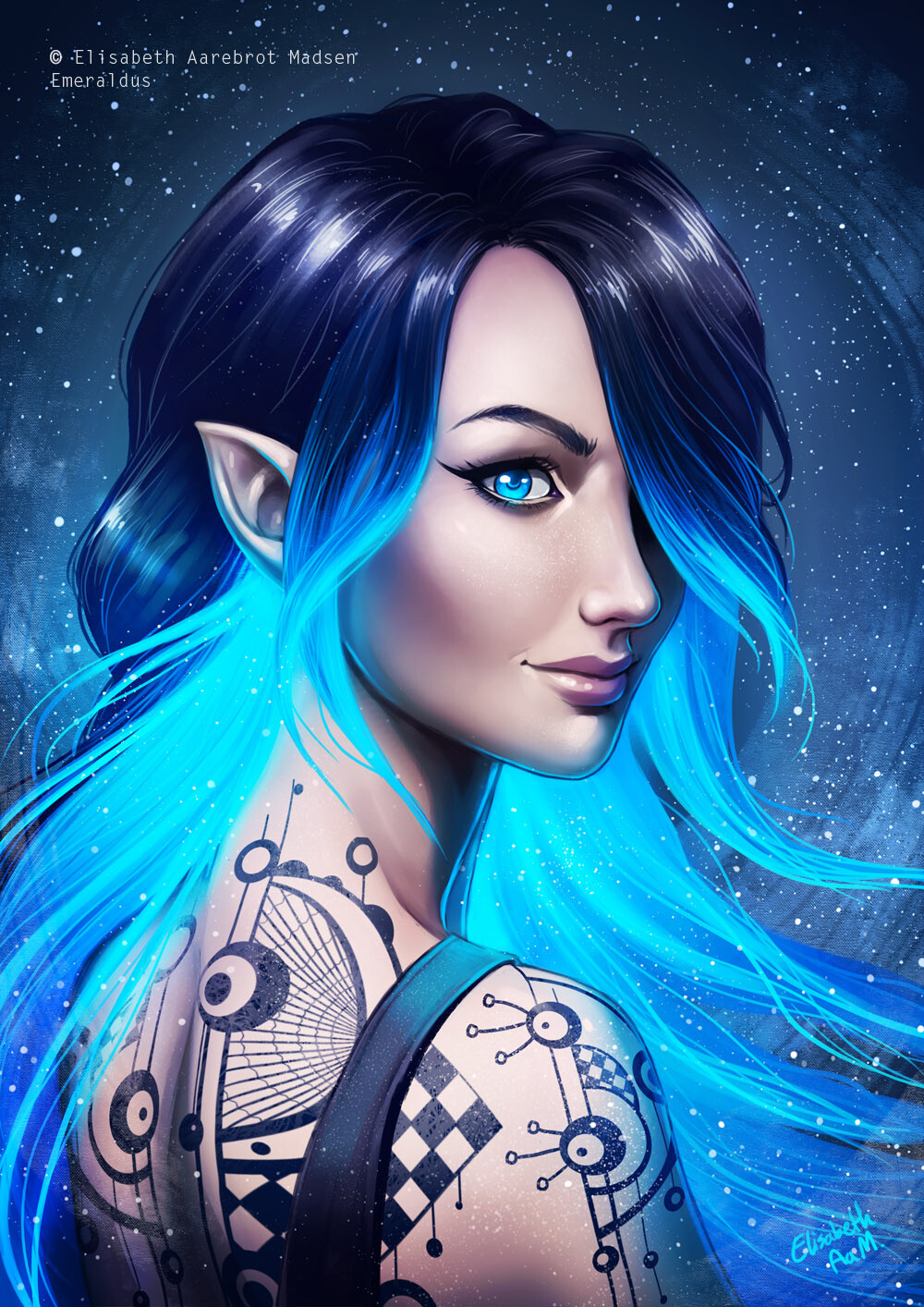 Blue wig vampire online