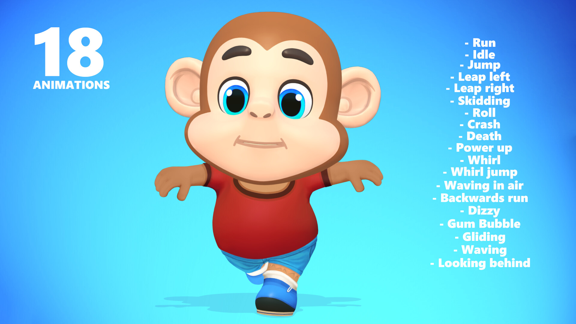 Game Props Factory - Monkey Primate Animated