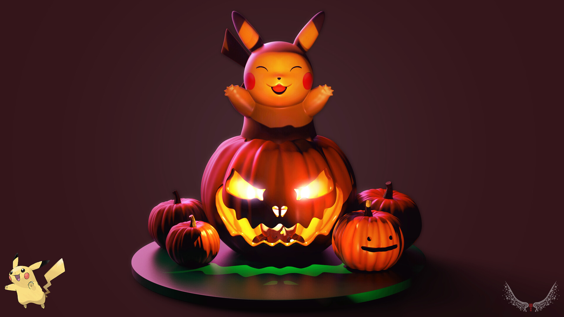 ArtStation Halloween with Pikachu