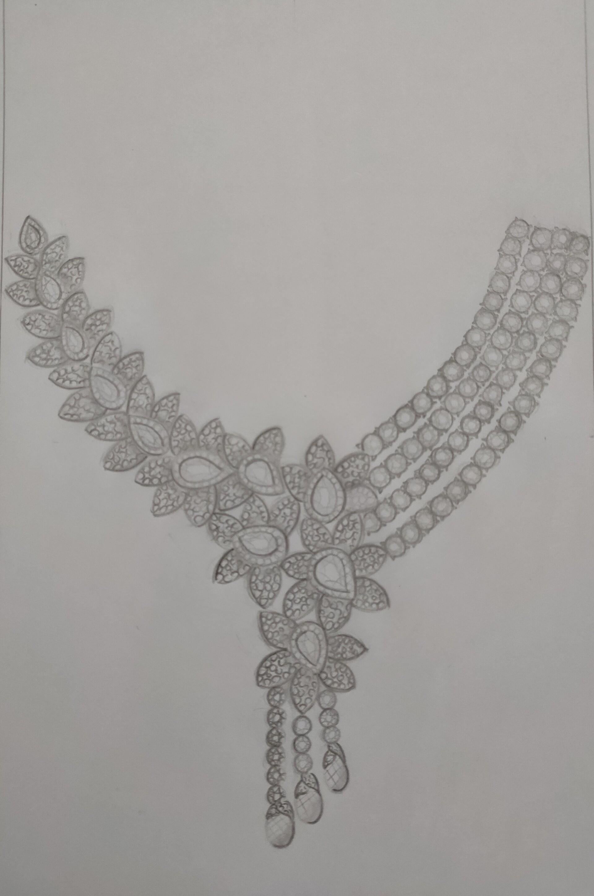 How to Draw a Necklace Step by Step  EasyLineDrawing