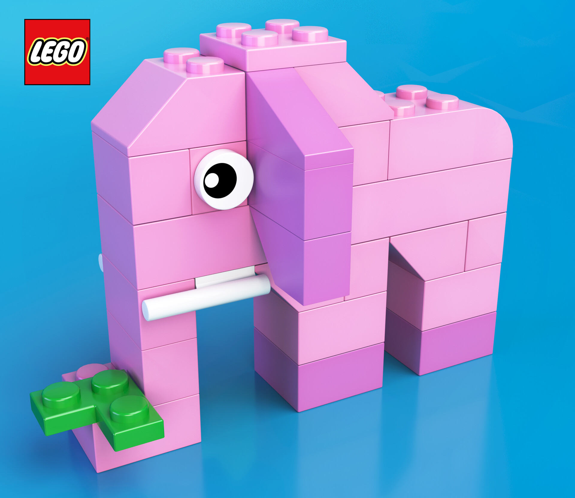 Easy lego elephant discount