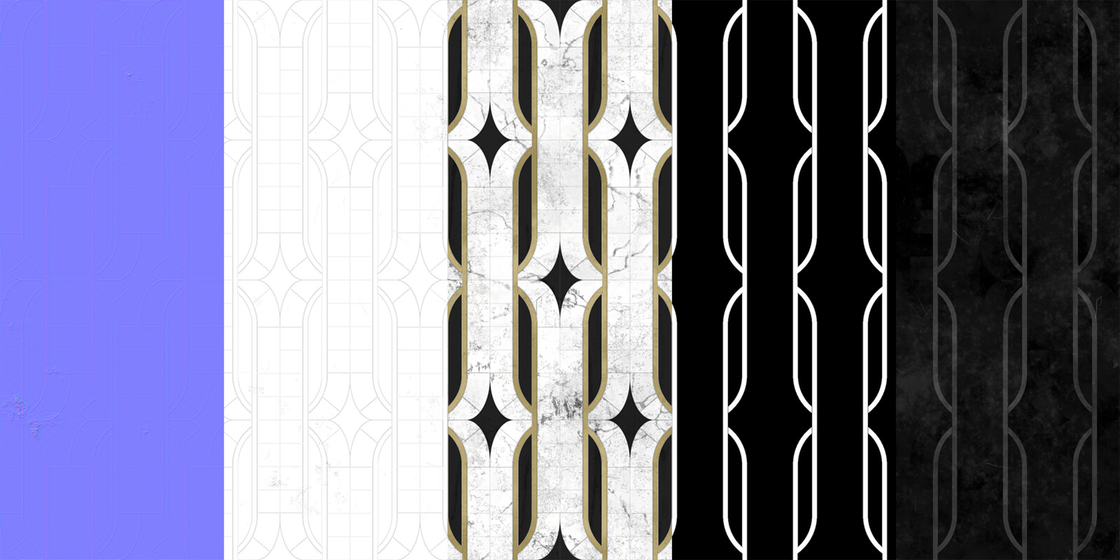 Normal - AO - Albedo - Metallic - Roughness